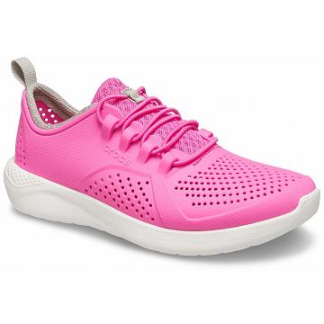 Crocs LiteRide™ Pacer Girls' Sneakers Pink | Australia 1620ILHS